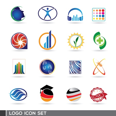 Rounded logo design inspirationのイラスト素材