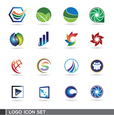 Multipurpose colorful logo icon setのイラスト素材