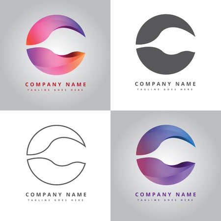 C company icon Design Inspirationのイラスト素材