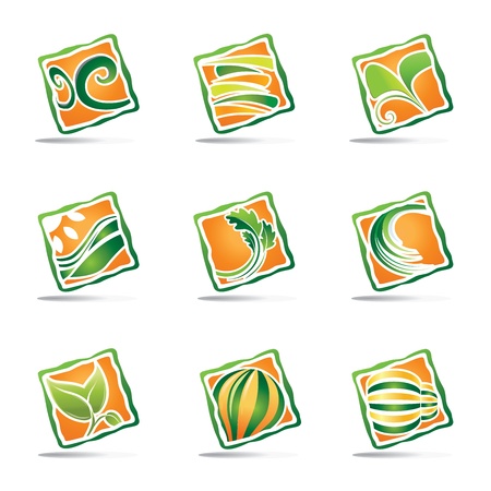 Green Design Templeteのイラスト素材