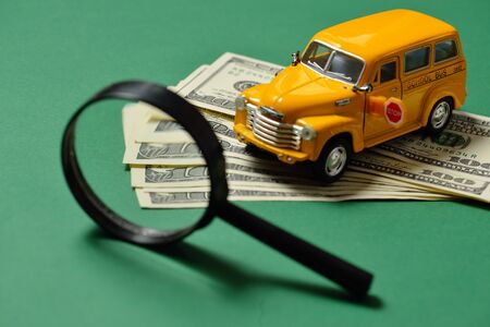Education and money, dollar cash. Student loan or dept