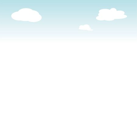 Simple frame of blue sky with cloudsのイラスト素材