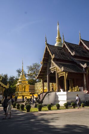 Wat Phra Singh Woramahaviharn. Buddhist temple in Chiang Mai, Thailand.