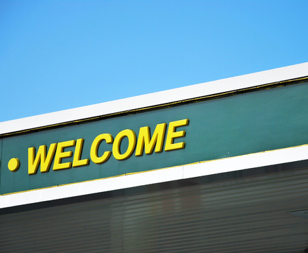 Welcome Banner の写真素材
