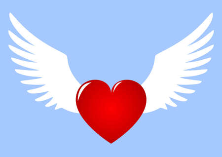 Winged Heartのイラスト素材