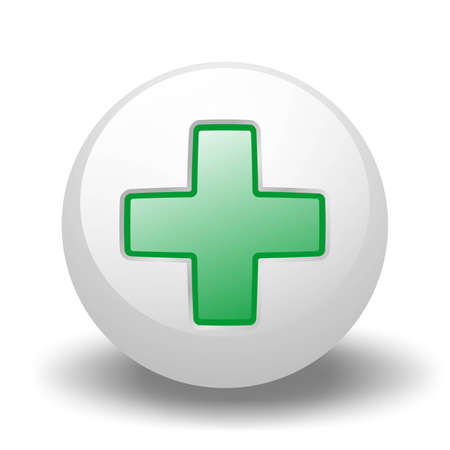 Green Cross On Ballの写真素材