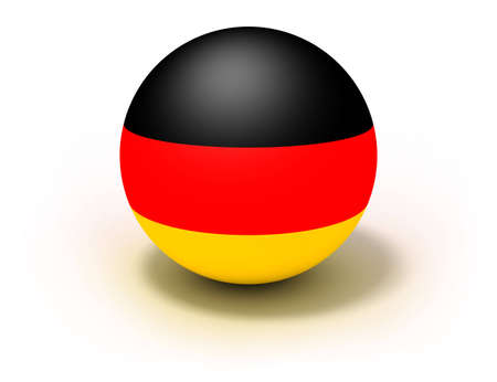 Germany Flag On Ballの写真素材