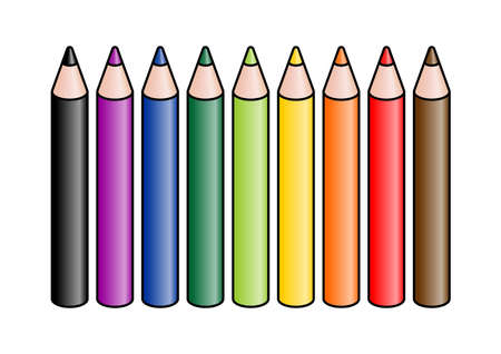 Colored Pencilsの写真素材
