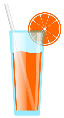 Glass of orange juiceの写真素材