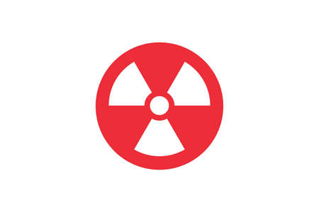 Radiation sign on Japan flagのイラスト素材