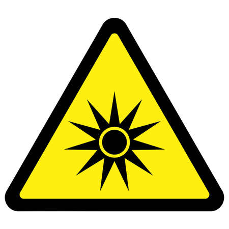 Optical Radiation Warning Signのイラスト素材