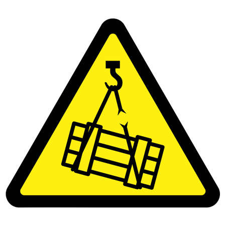 Suspended Load Hazard Signのイラスト素材