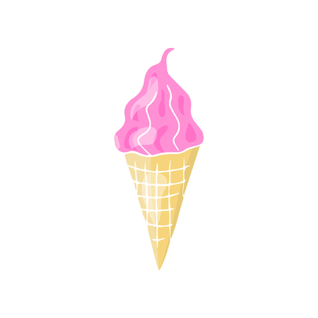 vector illustration of ice creamのイラスト素材
