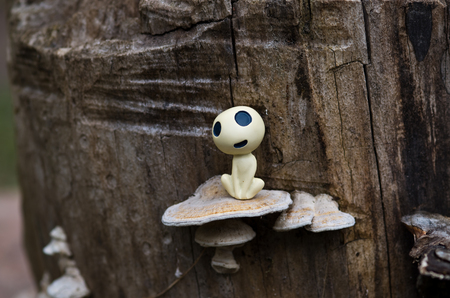 Kodama woodland spirit figuresの写真素材