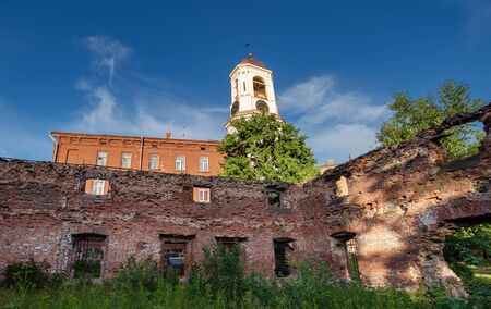 Vyborg, Russia, July 03, 2019: Old Vyborg Cathedralのeditorial素材