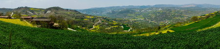 Panorama of Li County, Gansu