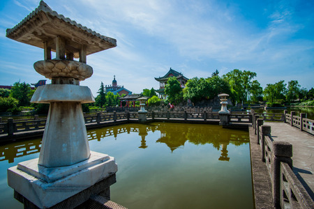 Fengxiang East Lake sceneryのeditorial素材