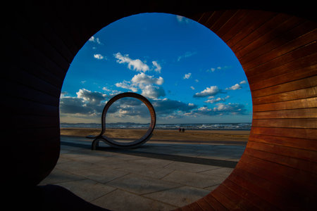 Yantai development zone seaの写真素材