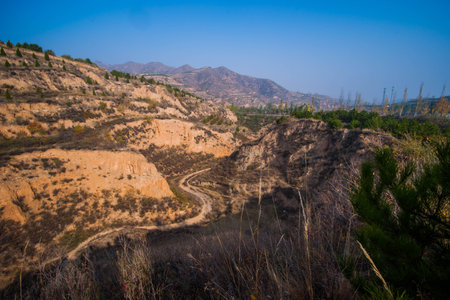Lingqiu County, Datong city, Shanxiの写真素材