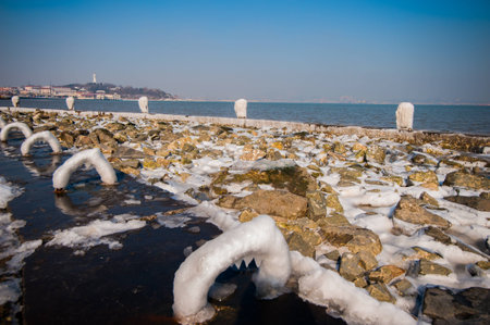 Zhifu district, Yantai City, Shandong provinceの写真素材