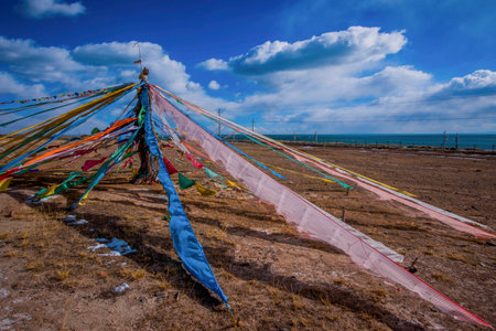 In Qinghai provinceの写真素材