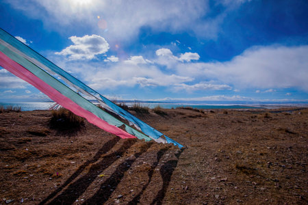 In Qinghai provinceの写真素材