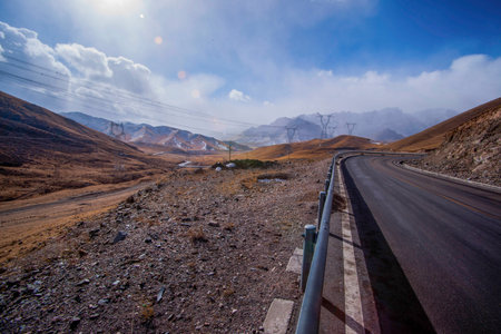 In Qinghai provinceの写真素材