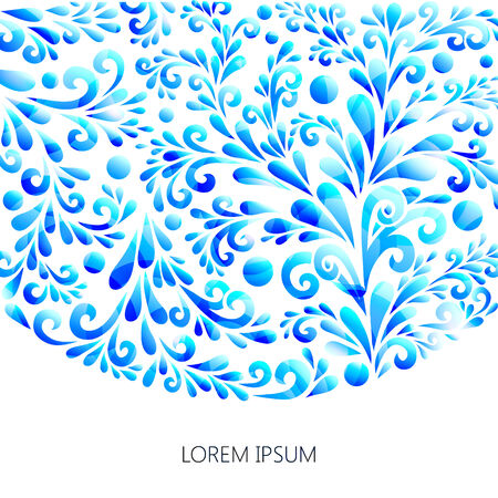 Blue abstract background for card, poster, folder and others.のイラスト素材