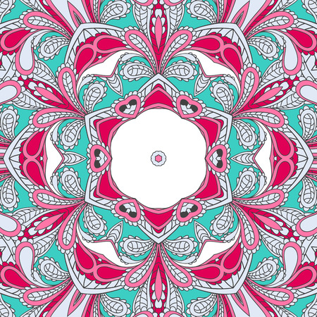Vector seamless ornament. Floral wallpaper tile.のイラスト素材