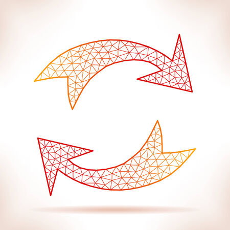 Geometric arrows. For web or print design.のイラスト素材