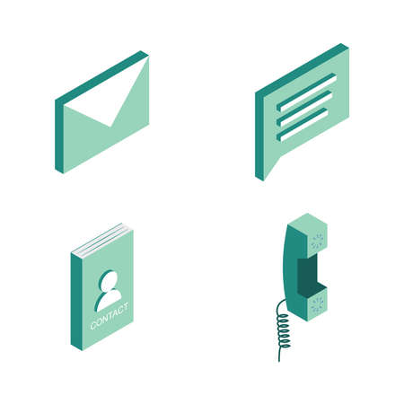 Illustration of some icons on the cellphoneのイラスト素材