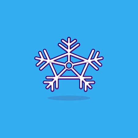 Snow icon or logo isolated sign symbol vector illustration - Cartoon  style vector iconのイラスト素材