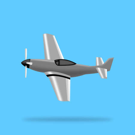 Aircraft illustration. Transportation concept isolated vector.のイラスト素材