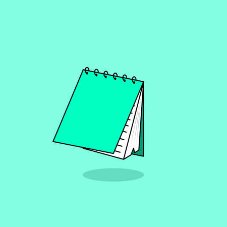 Note book cartoon style icon illustration. Object icon concept isolated vector.のイラスト素材