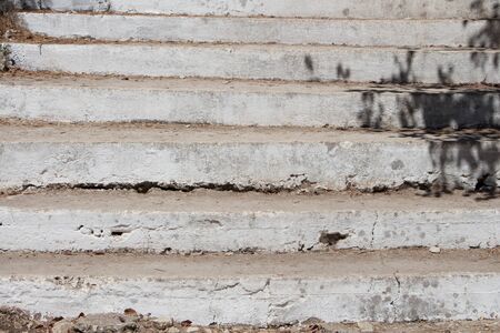 Empty old stone stairway background