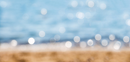 Abstract background of a beach with bokeh.の写真素材
