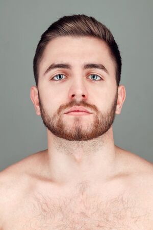 young man in formal wear portraitの写真素材