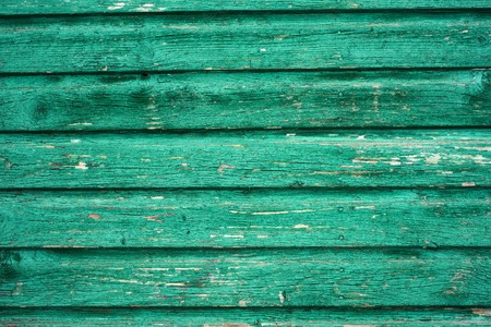 Vintage green wood panelの写真素材