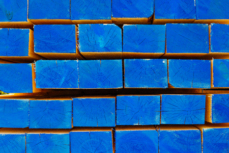 blue wood texture backgroundの写真素材