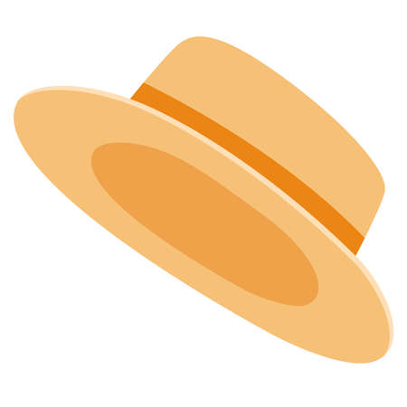 Headdress from the sun on a white background. Isolated garment for men and women.のイラスト素材