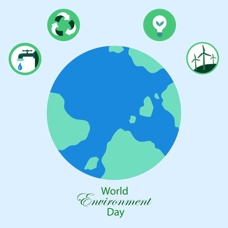 Ecology Environment Infographic. Energy earth concept .vector illustration.のイラスト素材