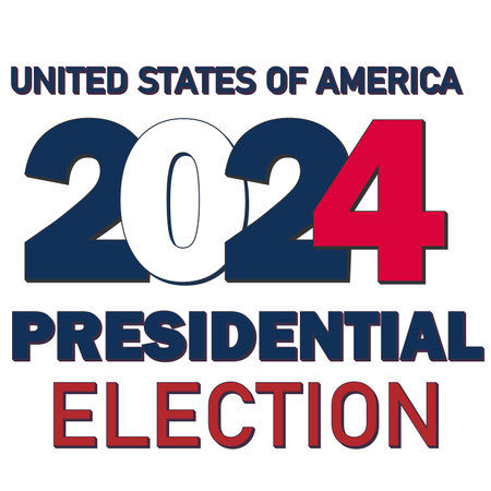 Election day. Presidential election day. Vote 2024 in USA, banner design. Election voting poster....