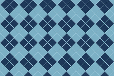 Argyle pattern colorful in gray, navy blue, white. Seamless bright vector argyll background set in...