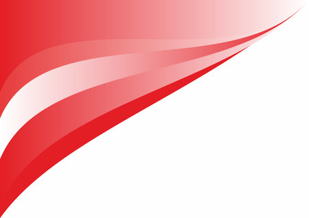 Vector background in red color. Wavy shapesのイラスト素材