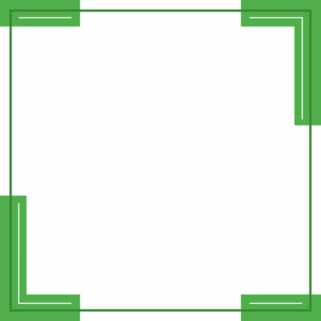 Frame or border. Green and white background color with stripe line shape. Suitable for social media post.のイラスト素材