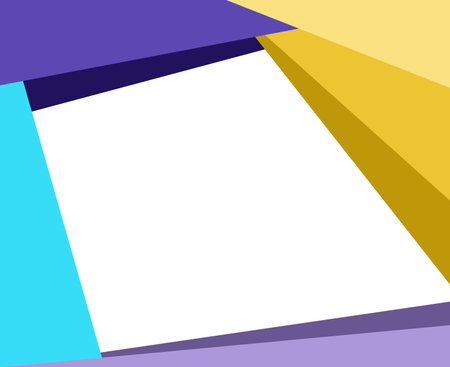Abstract background with lines forming triangles such as shapes and empty spaces for creative design markers, intersections of blue, violet and yellow colors. Empty space for text and pictureのイラスト素材