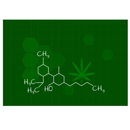 Vector graphics background drugs with cannabidiolのイラスト素材