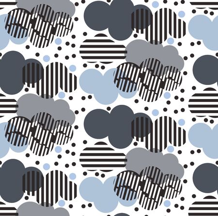 Seamless pattern with rainのイラスト素材