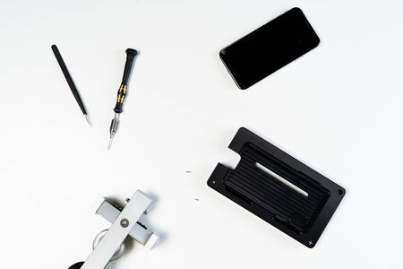 Repair Instruments for Change Smartphone Displayの写真素材