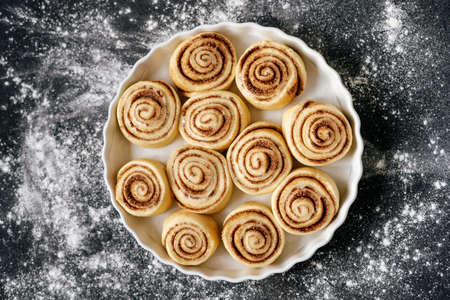 Uncooked Cookie Delicious Nutrition Top View Photoの写真素材